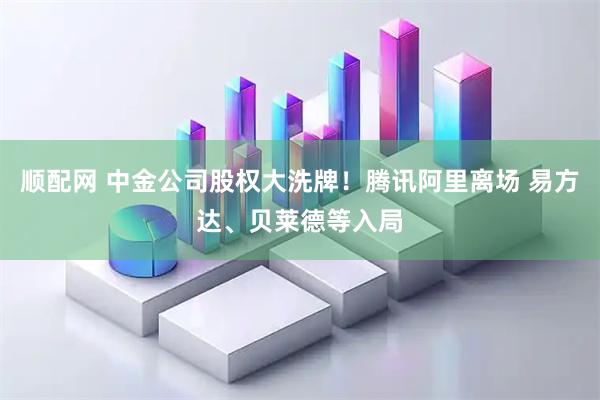 顺配网 中金公司股权大洗牌!腾讯阿里离场 易方达、贝莱德等入局