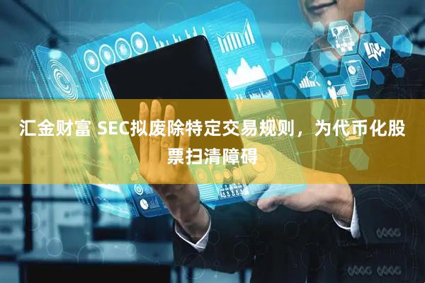 汇金财富 SEC拟废除特定交易规则，为代币化股票扫清障碍